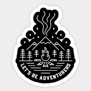 Let's Be Adventurers Sticker